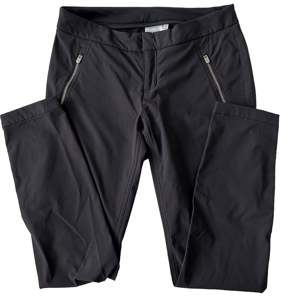 ATHLETA Women's Wander Black Ankle Zip Pant Skinny Size 10 - Picture 2 of 9